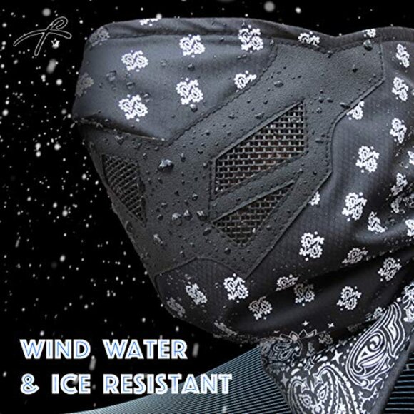 Half Balaclava Face Mask Windproof Fleece Lined Adjustable Winter Sports Gear main image 7